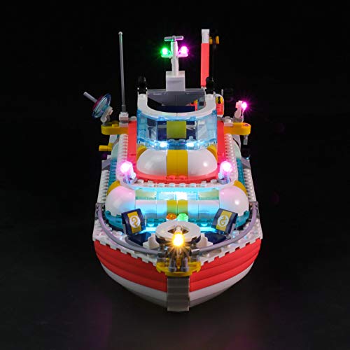 LIGHTAILING Conjunto de Luces (Friends Barco de Rescate) Modelo de Construcción de Bloques - Kit de luz LED Compatible con Lego 41381 (NO Incluido en el Modelo)