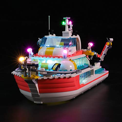 LIGHTAILING Conjunto de Luces (Friends Barco de Rescate) Modelo de Construcción de Bloques - Kit de luz LED Compatible con Lego 41381 (NO Incluido en el Modelo)