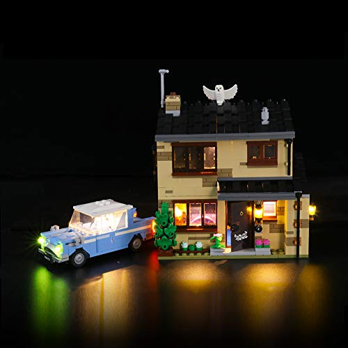 LIGHTAILING Conjunto de Luces (Harry Potter Número 4 de Privet Drive) Modelo de Construcción de Bloques - Kit de luz LED Compatible con Lego 75968 (NO Incluido en el Modelo)