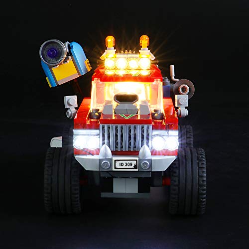 LIGHTAILING Conjunto de Luces (Hidden Side Camión Acrobático de El Fuego) Modelo de Construcción de Bloques - Kit de luz LED Compatible con Lego 70421 (NO Incluido en el Modelo)