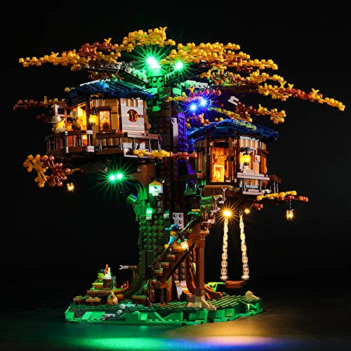 LIGHTAILING Conjunto de Luces (Ideas La Casa del árbol) Modelo de Construcción de Bloques - Kit de luz LED Compatible con Lego 21318 (NO Incluido en el Modelo)