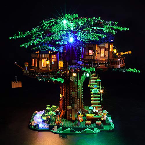 LIGHTAILING Conjunto de Luces (Ideas La Casa del árbol) Modelo de Construcción de Bloques - Kit de luz LED Compatible con Lego 21318 (NO Incluido en el Modelo)