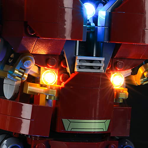 LIGHTAILING Conjunto de Luces (Marvel Super Heroes Hulkbuster:Edición Ultrón) Modelo de Construcción de Bloques - Kit de luz LED Compatible con Lego 76105(NO Incluido en el Modelo)