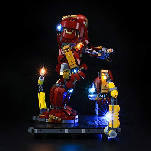 LIGHTAILING Conjunto de Luces (Marvel Super Heroes Hulkbuster:Edición Ultrón) Modelo de Construcción de Bloques - Kit de luz LED Compatible con Lego 76105(NO Incluido en el Modelo)