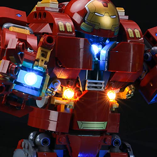 LIGHTAILING Conjunto de Luces (Marvel Super Heroes Hulkbuster:Edición Ultrón) Modelo de Construcción de Bloques - Kit de luz LED Compatible con Lego 76105(NO Incluido en el Modelo)