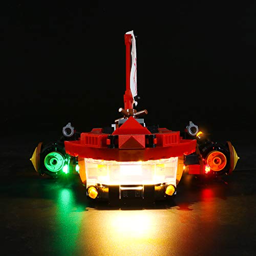 LIGHTAILING Conjunto de Luces (Ninjago Navío de Tierra) Modelo de Construcción de Bloques - Kit de luz LED Compatible con Lego 70677 (NO Incluido en el Modelo)