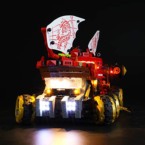 LIGHTAILING Conjunto de Luces (Ninjago Navío de Tierra) Modelo de Construcción de Bloques - Kit de luz LED Compatible con Lego 70677 (NO Incluido en el Modelo)