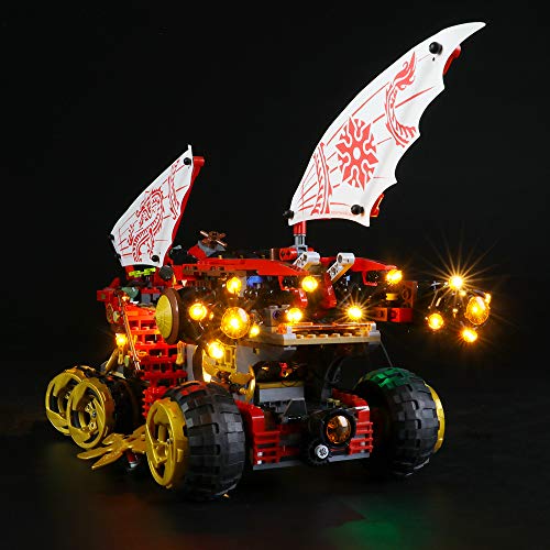 LIGHTAILING Conjunto de Luces (Ninjago Navío de Tierra) Modelo de Construcción de Bloques - Kit de luz LED Compatible con Lego 70677 (NO Incluido en el Modelo)