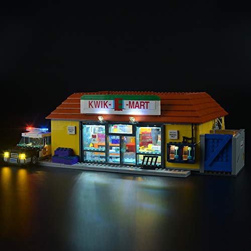 LIGHTAILING Conjunto de Luces (Simpsons The Kwik-E-Mart) Modelo de Construcción de Bloques - Kit de luz LED Compatible con Lego 71016(NO Incluido en el Modelo)