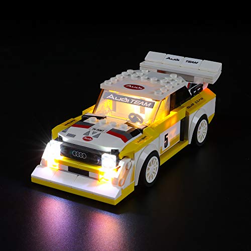 LIGHTAILING Conjunto de Luces (Speed Champions 1985 Sport Quattro S1) Modelo de Construcción de Bloques - Kit de luz LED Compatible con Lego 76897 (NO Incluido en el Modelo)