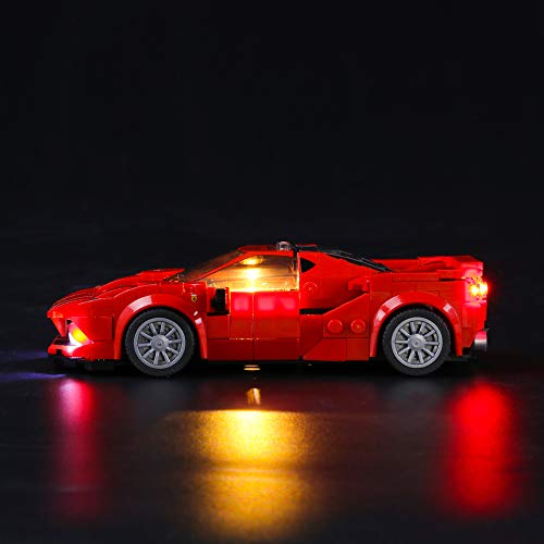 LIGHTAILING Conjunto de Luces (Speed Champions Ferrari F8 Tributo) Modelo de Construcción de Bloques - Kit de luz LED Compatible con Lego 76895 (NO Incluido en el Modelo)