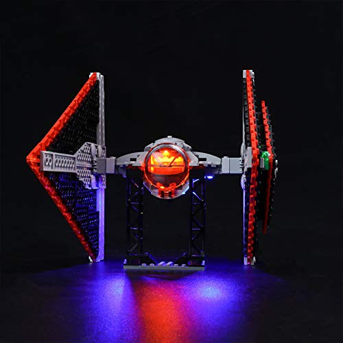 LIGHTAILING Conjunto de Luces (Star Wars Caza Tie Sith) Modelo de Construcción de Bloques - Kit de luz LED Compatible con Lego 75272(NO Incluido en el Modelo)