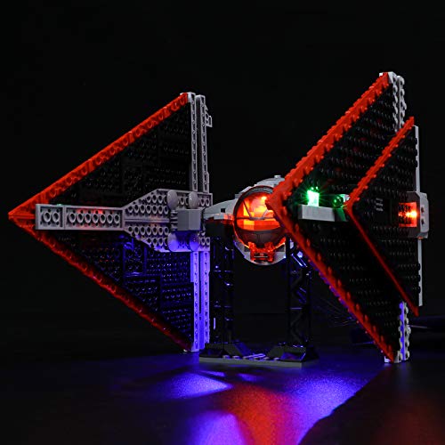 LIGHTAILING Conjunto de Luces (Star Wars Caza Tie Sith) Modelo de Construcción de Bloques - Kit de luz LED Compatible con Lego 75272(NO Incluido en el Modelo)