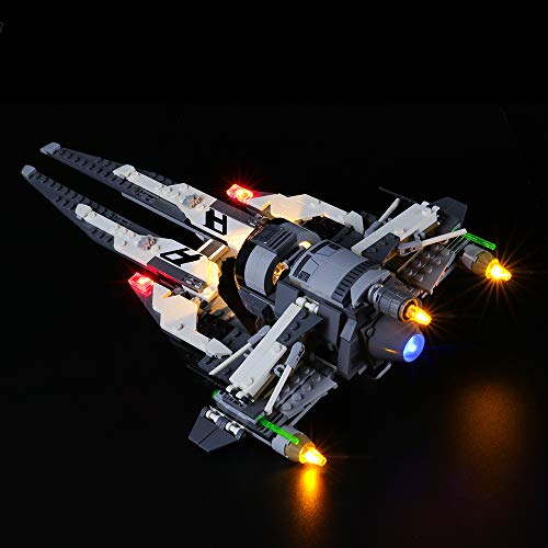 LIGHTAILING Conjunto de Luces (Star Wars Interceptor Tie Black Ace) Modelo de Construcción de Bloques - Kit de luz LED Compatible con Lego 75242 (NO Incluido en el Modelo)