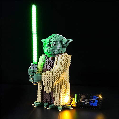 LIGHTAILING Conjunto de Luces (Star Wars Yoda) Modelo de Construcción de Bloques - Kit de luz LED Compatible con Lego 75255 (NO Incluido en el Modelo)