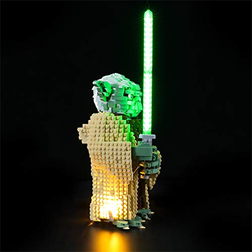 LIGHTAILING Conjunto de Luces (Star Wars Yoda) Modelo de Construcción de Bloques - Kit de luz LED Compatible con Lego 75255 (NO Incluido en el Modelo)