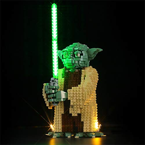 LIGHTAILING Conjunto de Luces (Star Wars Yoda) Modelo de Construcción de Bloques - Kit de luz LED Compatible con Lego 75255 (NO Incluido en el Modelo)