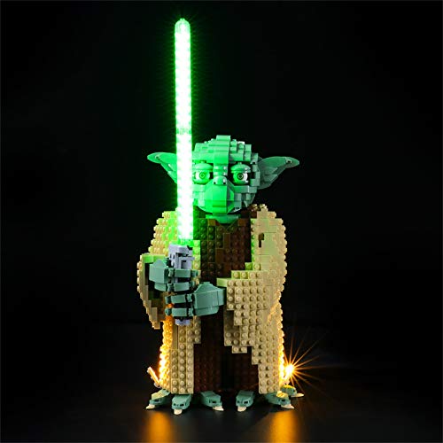 LIGHTAILING Conjunto de Luces (Star Wars Yoda) Modelo de Construcción de Bloques - Kit de luz LED Compatible con Lego 75255 (NO Incluido en el Modelo)