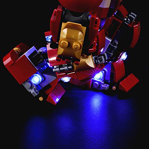 LIGHTAILING Conjunto de Luces (Super Heroes Incursión Demoledora del Hulkbuster) Modelo de Construcción de Bloques - Kit de luz LED Compatible con Lego 76104 (NO Incluido en el Modelo)