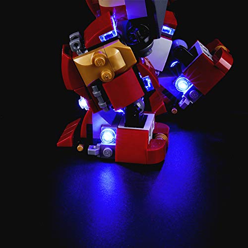 LIGHTAILING Conjunto de Luces (Super Heroes Incursión Demoledora del Hulkbuster) Modelo de Construcción de Bloques - Kit de luz LED Compatible con Lego 76104 (NO Incluido en el Modelo)