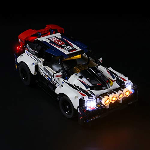 LIGHTAILING Conjunto de Luces (Technic Coche de Rally Top Gear) Modelo de Construcción de Bloques - Kit de luz LED Compatible con Lego 42109 (NO Incluido en el Modelo)