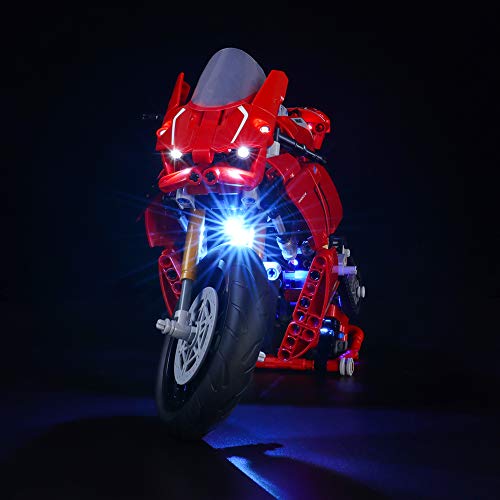 LIGHTAILING Conjunto de Luces (Technic Ducati Panigale V4 R) Modelo de Construcción de Bloques - Kit de luz LED Compatible con Lego 42107 (NO Incluido en el Modelo)