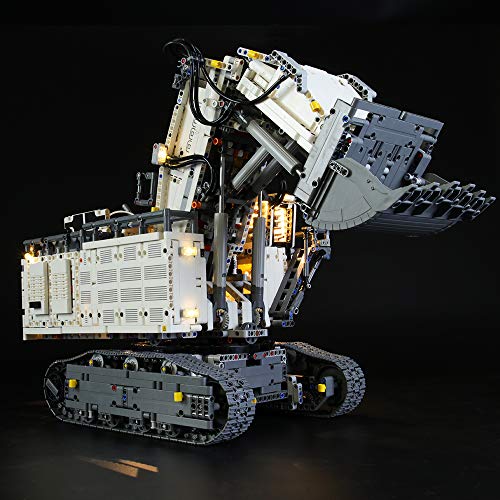 LIGHTAILING Conjunto de Luces (Technic Excavadora Liebherr R 9800) Modelo de Construcción de Bloques - Kit de luz LED Compatible con Lego 42100 (NO Incluido en el Modelo)