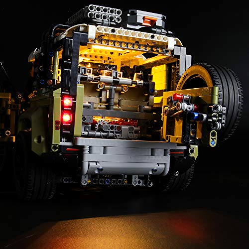 LIGHTAILING Conjunto de Luces (Technic Land Rover Defender) Modelo de Construcción de Bloques - Kit de luz LED Compatible con Lego 42110 (NO Incluido en el Modelo)