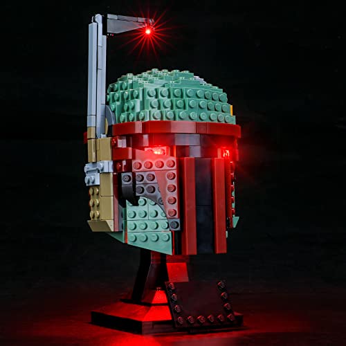 LIGHTAILING Juego de luces para Star Wars Boba Fett-Helmet Building Blocks Model – Kit de luz LED compatible con Lego 75277 (no incluye el modelo)