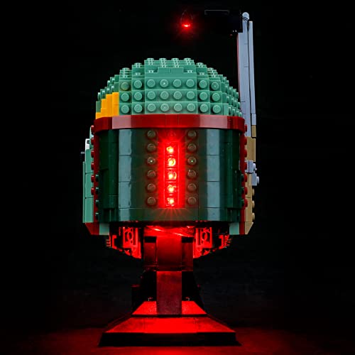 LIGHTAILING Juego de luces para Star Wars Boba Fett-Helmet Building Blocks Model – Kit de luz LED compatible con Lego 75277 (no incluye el modelo)