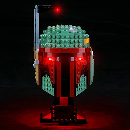 LIGHTAILING Juego de luces para Star Wars Boba Fett-Helmet Building Blocks Model – Kit de luz LED compatible con Lego 75277 (no incluye el modelo)