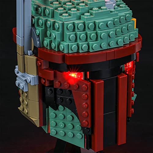 LIGHTAILING Juego de luces para Star Wars Boba Fett-Helmet Building Blocks Model – Kit de luz LED compatible con Lego 75277 (no incluye el modelo)