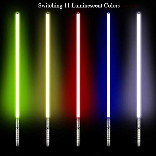 Lightsaber Rgb para colorear papel juega Luke Skywalker sable de luz Jedi Sith Force Fx Duel sonido alto regalo. Plata