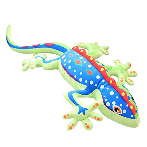 Lindo Animal De Peluche De Juguete De Felpa, Adorable Peluche De Juguete Mullido, Gecko De Peluche En 3D, Lagarto, Peluche Suave, Almohada Para Dormir, Juguete Para Dormir, Regalo Para Niños Verde