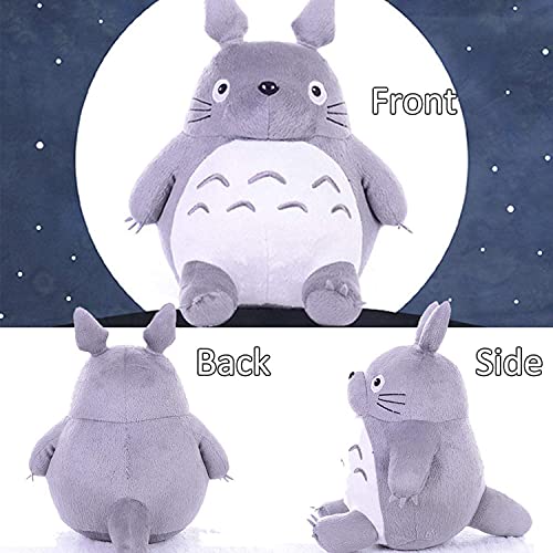 Lindo mi Vecino Totoro de Peluche de Juguete Hayao Miyazaki muñeca de Juguete Suave Almohada cojín para niños niña Regalo decoración del hogar y cumpleaños,30CM