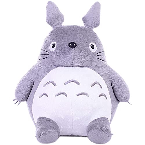 Lindo mi Vecino Totoro de Peluche de Juguete Hayao Miyazaki muñeca de Juguete Suave Almohada cojín para niños niña Regalo decoración del hogar y cumpleaños,30CM