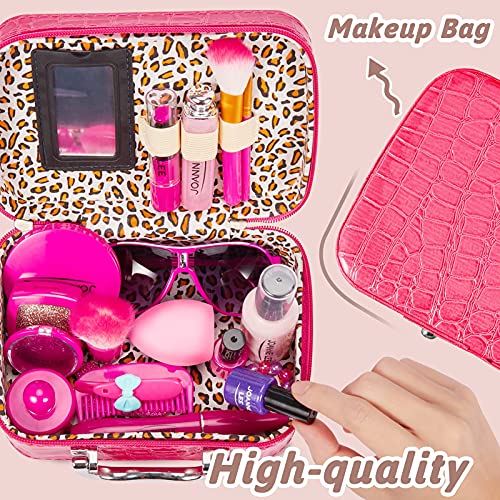 LINFUN KIDS Kit Maletin de Maquillaje Juguetes Niña Princesa Joyería Belleza Kit Juguete Juego de Maquillaje Regalo para Niña 3 4 5 Años