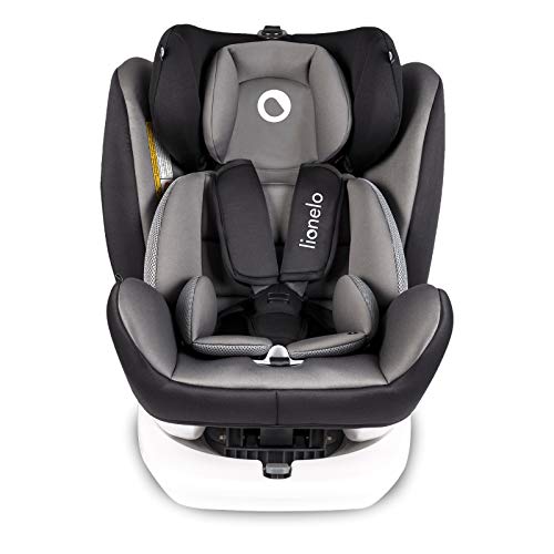 LIONELO Bastiaan Asiento de Seguridad para Coche Giratoria a 360° Posibilidad del uso desde el nacimiento (0-36 kg) Protección lateral adicional Capota contra el sol