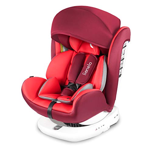 LIONELO Bastiaan Silla de coche Rotación de 360 grados 0-36 kg, Ajuste del respaldo, Almohadillas antideslizantes para el cinturón, Ajuste del reposacabezas de 7 puntos, SideProtect Sistema