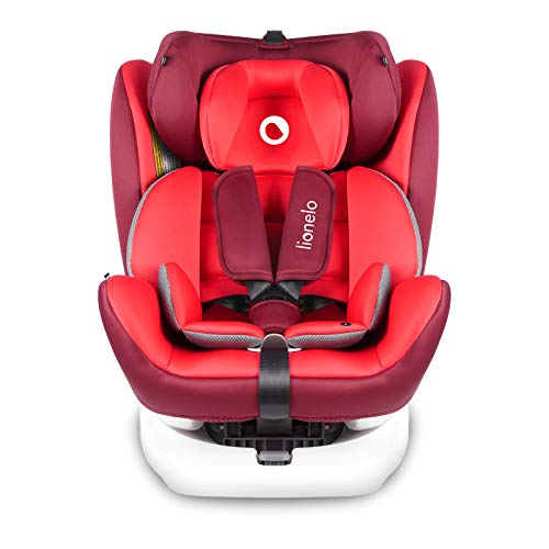 LIONELO Bastiaan Silla de coche Rotación de 360 grados 0-36 kg, Ajuste del respaldo, Almohadillas antideslizantes para el cinturón, Ajuste del reposacabezas de 7 puntos, SideProtect Sistema