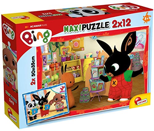 Lisciani 2 puzzles de 12 piezas, Bing 81233 - Rompecabezas para niños a partir de 3 años