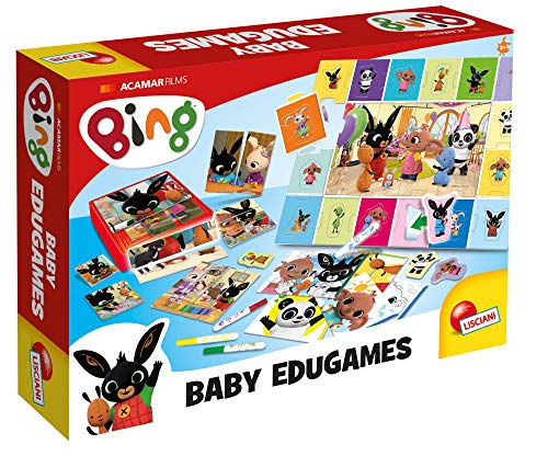 Lisciani Bing EDUGAMES-Maxi Collecciòn de Juegos Educativos 84418, Multicolor