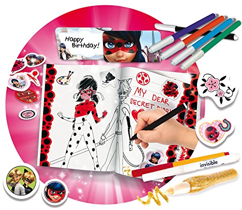 Lisciani – Ladybug Miraculous Mi diario secreto - Juego educativo creativo para niñas a partir de 4 años (66032)