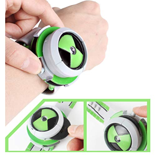 Lispeed Alien Force Omnitrix Illumintator Projector Watch Toy Gift para niños, Projector Watch Kids Digital Wrist Watch