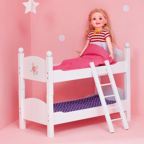 Litera de muñeca con Accesorios Juguete de Madera Olivias World TD-0095A