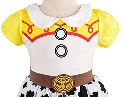 Lito Angels Disfraz de Jessie para Niña, Vestido de Fiesta de Cumpleaños de Verano Toy Story Vaquera Ropa Casual, Talla 6-7 años