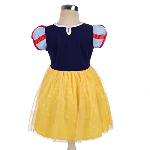 Lito Angels Niñas Princesa Blancanieves con capa Disfraces de Halloween de fantasía Vestido de fiesta Talla 3-4 años B