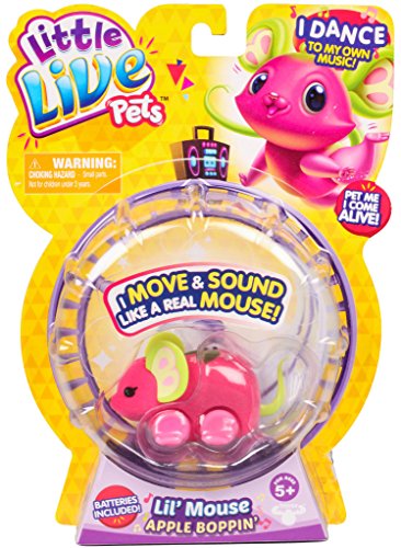 little live pets Ratones Juguetones, serie 3 Apple Boppin' (Famosa 700013660)