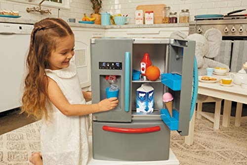 Little Tikes First Fridge, Refrigerador Interactivo y Realista, Con Luz y Sonidos, Electrodoméstico Realista de Juguete para Niños