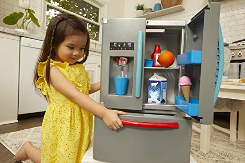 Little Tikes First Fridge, Refrigerador Interactivo y Realista, Con Luz y Sonidos, Electrodoméstico Realista de Juguete para Niños